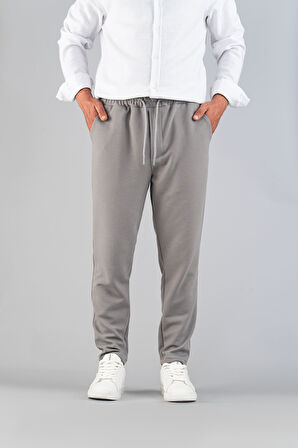 Erkek Pantolon Beli Lastikli  Slim Fit Esnek Likralı Basic Pamuklu Jogger