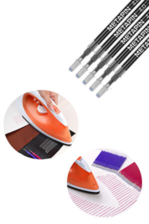 Metapin Isı ile Silinebilen Uçan Refill Kalem İçi Siyah (0.7 mm) - 50 Adet
