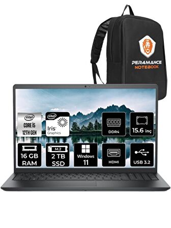 Dell Vostro 3520 i5 1235U 16GB RAM 2TB SSD 15.6'' FHD W11PRO N5315PVNB3520U & PER4 ÇANTA