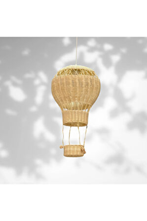 Balon Rattan Aydınlatma Avize