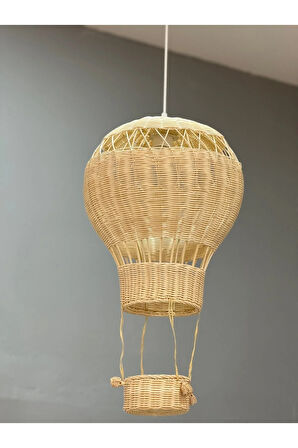 Balon Rattan Aydınlatma Avize