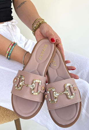 Toha Pudra Cilt Tokalı Terlik