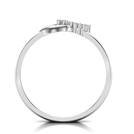 0,12 Karat Pırlanta Kalp Yüzük