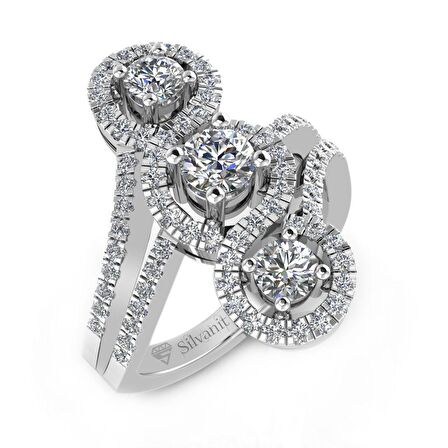 1,00 Karat Pırlanta Fantezi Yüzük