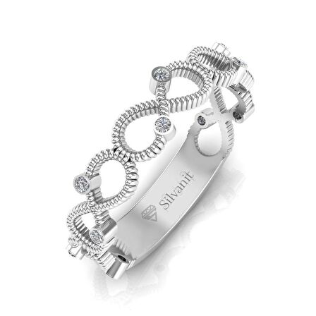 0,07 Karat Pırlanta Sonsuzluk Yüzük