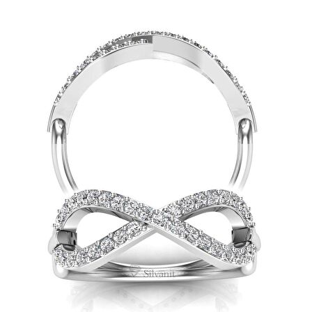 0,34 Karat Pırlanta Sonsuzluk Yüzük