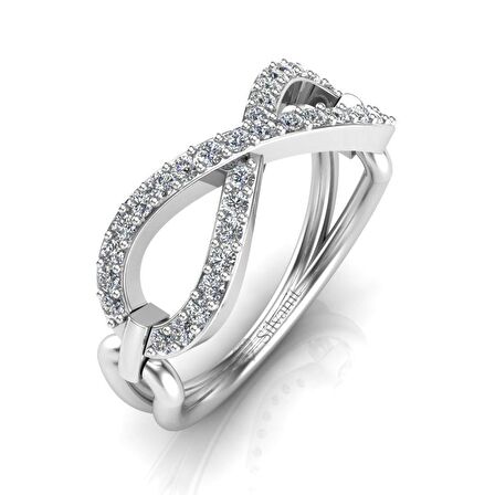 0,34 Karat Pırlanta Sonsuzluk Yüzük