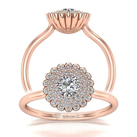 0,50 Karat Pırlanta Fantezi Yüzük