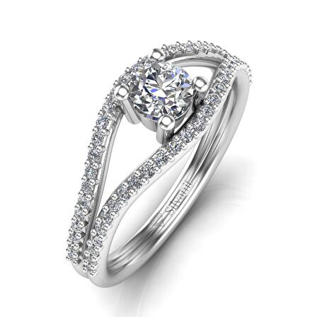 0,50 Karat Pırlanta Fantezi Yüzük