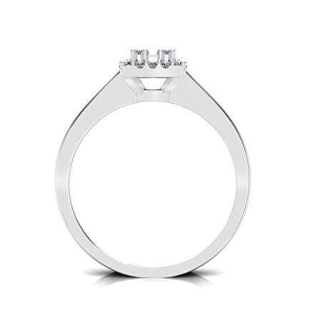 0,25 Karat Pırlantalı Baget Yüzük