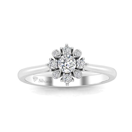 0,25 Karat Pırlanta Fantezi Star Yüzük