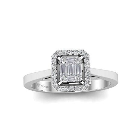 Baget Pırlanta Tasarım Yüzük