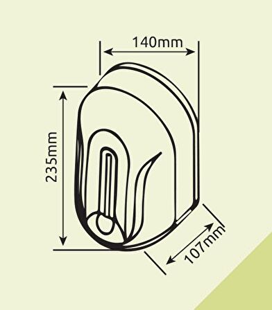 Omnipazar Xinda ZYQ110 Fotoselli Sıvı Sabun Dispenseri Beyaz 1100 ml