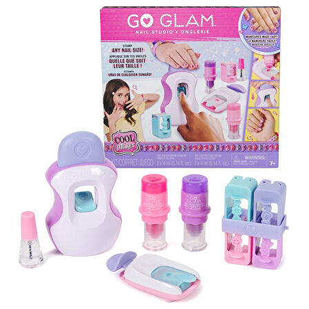 Cool Maker, GO GLAM Studio Tırnak Seti, 4 Tasarımla 200 Tırnak Stili, 2 Cila Aplikatörü ve Tırnak