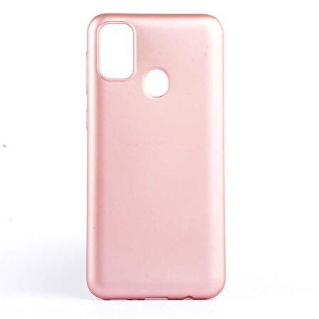 Gpack Samsung Galaxy M21 Kılıf Premier Silikon Esnek KorumaNano Glass