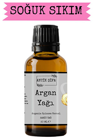 Soğuk Sıkım Argan Yağı %100 Seyreltilmemiş, Doğal - 20 ml (ARGAN OİL)