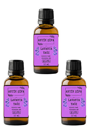 %100 Saf Lavanta Uçucu Yağı - (3 X 10ml)