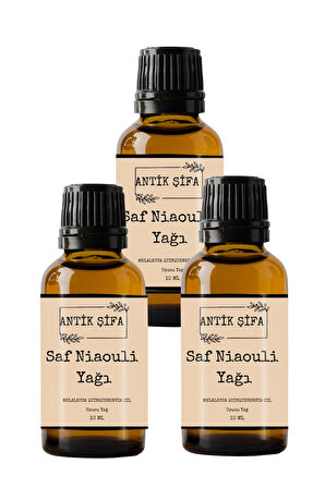%100 Saf Nioli Uçucu Yağ - Seyreltilmemiş Niaouli Yağı (3 X 10 Ml)