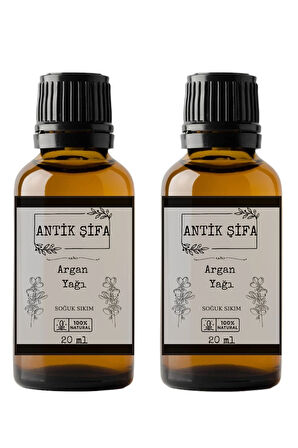 Soğuk Sıkım Saf Argan Yağı - (2 X 20 ML)