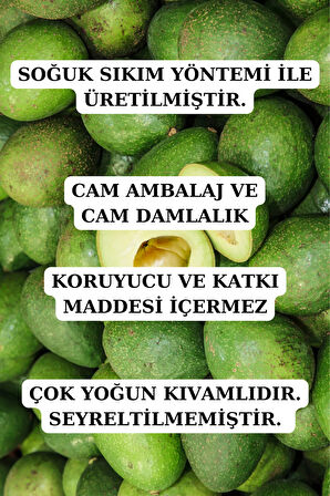 Avokado Yağı (2 X 20 ML) - %100 Seyreltilmemiş, Doğal Avokado Sabit Yağ