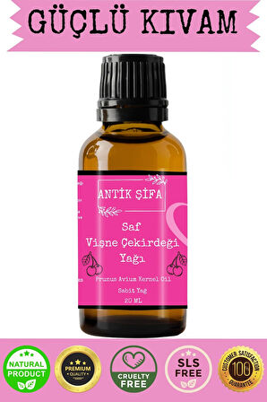 Saf Vişne Çekirdeği Yağı - 20 ml