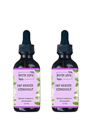 %100 Saf Mersin Suyu - Mersin Hidrosolü (2 X 100 Ml)