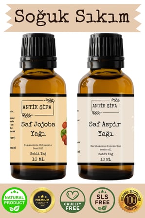 Jojoba Yağı ve Aspir Yağı - (10 ml + 10 ml)