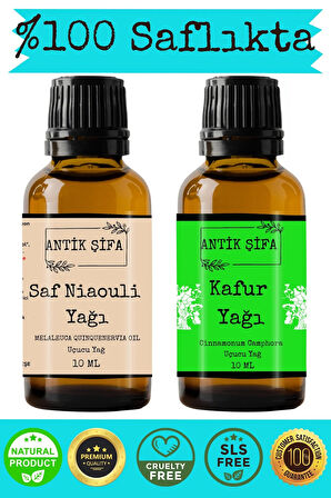 %100 Saf Nioli Yağı Ve Kafur Uçucu Yağ Seti - (10 Ml + 10 Ml)