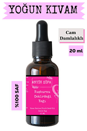 Kuşburnu Çekirdeği Yağı (20 M)l - % 100 Saf Soğuk Sıkım Kuşburnu Yağı