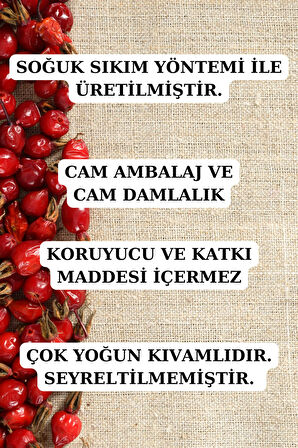 Kuşburnu Çekirdeği Yağı (20 M)l - % 100 Saf Soğuk Sıkım Kuşburnu Yağı