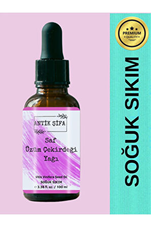 Saf Üzüm Çekirdeği Yağı 100 ml - Soğuk Sıkım Üzüm Çekirdeği Yağı