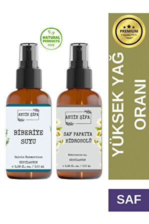 Biberiye Suyu Ve Papatya Suyu Seti -gerginlik Hidrosolü Seti (2X100ML)