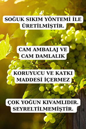 Üzüm Çekirdeği Yağı (2 X 20 ML)- %100 Seyreltilmemiş, Doğal Taşıyıcı Sabit Yağ