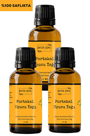 Portakal Yağı - 3 X 20 ml (%100 SAF SEYRELTİLMEMİŞ PORTAKAL UÇUCU YAĞI)