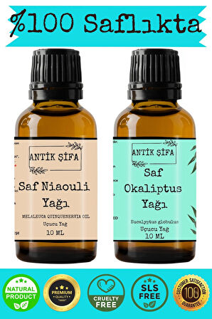 %100 Saf Nioli Ve Okaliptus Uçucu Yağı - 2x10 Ml (seyreltilmemiş)