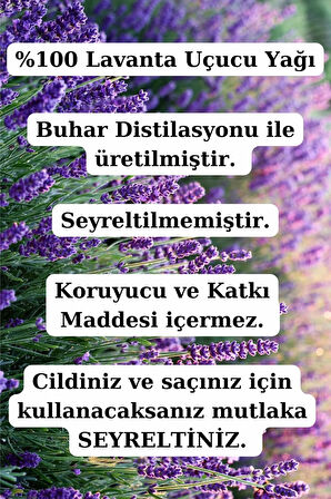 Lavanta Suyu (100 ML) Ve Lavanta Yağı (10 ML)- %100 Saf Lavanta Seti