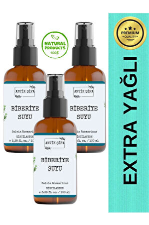 Biberiye Suyu 300 ml - (3 X 100ml ) Sebum/yağ Dengeleyici Tonik