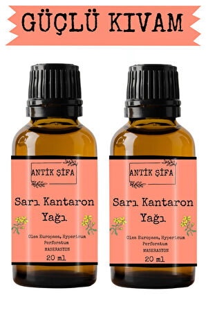 Kantaron Yağı - (2 X 20ML) %100 Seyreltilmemiş, Doğal
