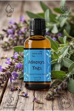 %100 Adaçayı Yağı - 10 ml Saf Ada çayı uçucu yağı doğal