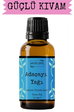 %100 Adaçayı Yağı - 10 ml Saf Ada çayı uçucu yağı doğal