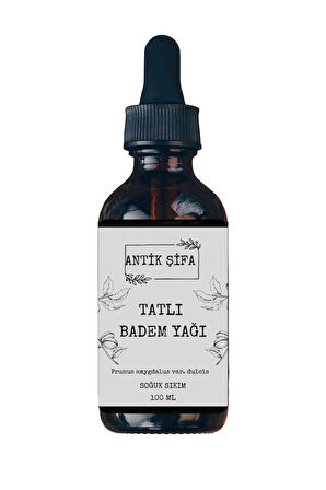 Saf Tatlı Badem Yağı - Soğuk Sıkım 100 ml (TIRNAKLARA ÖZEL SERİ)