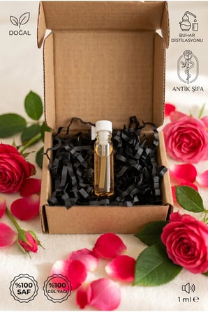  gül yağı 1 ml - katkısız doğal hakiki buhar distilasyonu