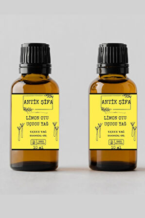 %100 Saf Limon Otu Uçucu Yağı - (2 X 10 ML)