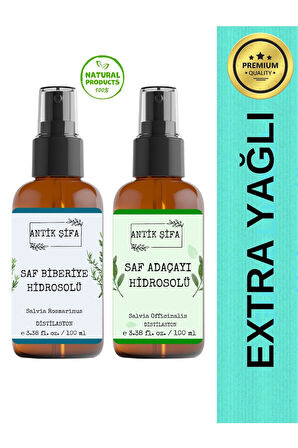 Biberiye Suyu Ve Adaçayı Suyu Seti - Canlandırıcı (2X100ML)