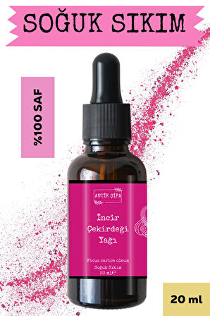 İncir Çekirdeği Yağı 20ml - %100 Doğal Soğuk Sıkım Saf incir çekirdeği yağı