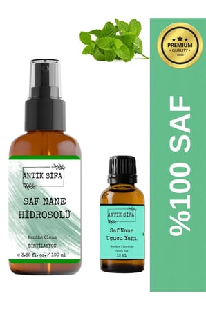 %100 Saf Nane Uçucu Yağı ve Nane Suyu ( 10 ml + 100ml)