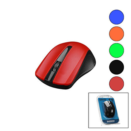 EVEREST SM-537  WİRELESS - KABLOSUZ  1600DPI USB OPTİCAL MOUSE  VAKUM AMBALAJ 