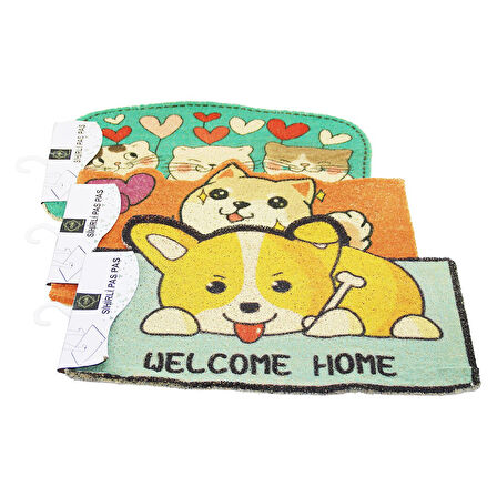 HAYVAN FİGÜRLÜ   37X57CM   KAUÇUK PLASTİK  KAPI PASPASI 