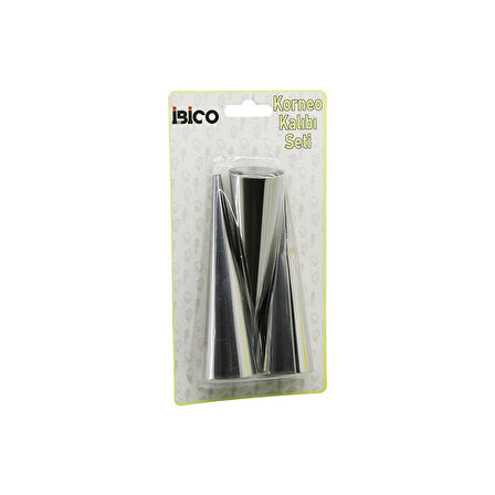 3PCS  METAL KORNEO KALIP - PASTA DEKORASYON APARATI ÇAP:3.4CM X UZUNLUK:12CM BRKT-921602 