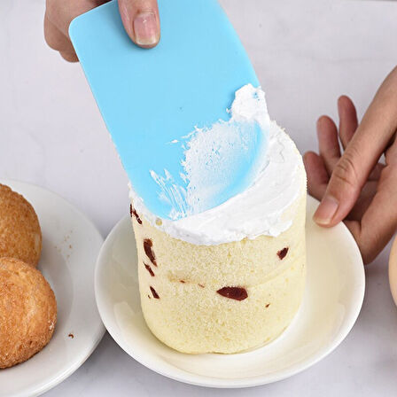 Pasta Hamur Şekillendirici Spatula Kesici Kazıyıcı Dekoratör Set 